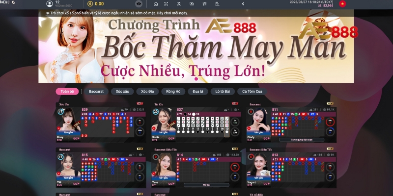 Những trò chơi hấp dẫn tại AE Casino AE888
